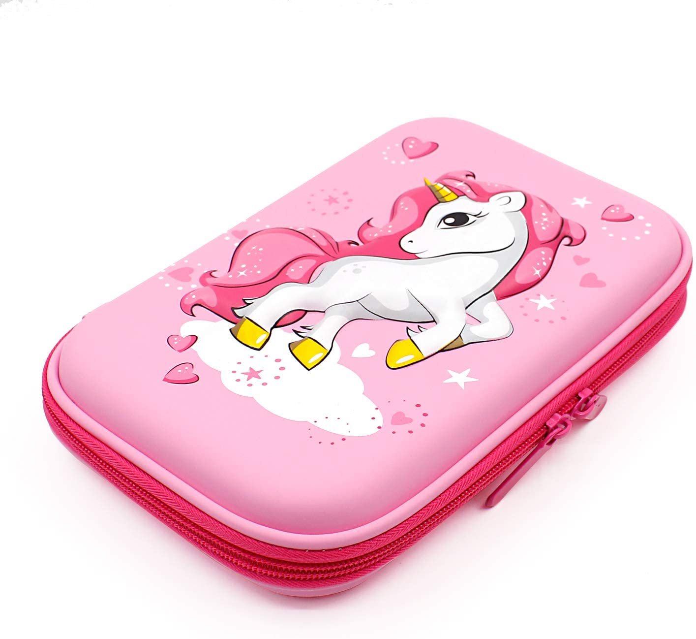 Flying Unicorn Embossed Cute Hardtop Pencil Case – Big School Supply ...