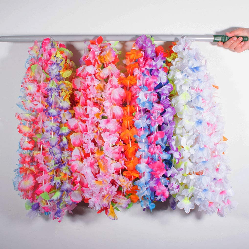 Hawaiian Leis 50pcs, Luau Birthday Party Decorations