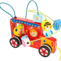 COLORBABY Play&Learn Pushchair, Wooden Circus Multicolour (46209)