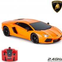 CMJ RC Cars&trade; Lamborghini Aventador Officially Licensed Remote Control Car 1:18 Scale Working Lights 2.4Ghz Orange