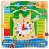 WOOMAX Natural Wood Educational Calendar Clock (ColorBaby 43896)