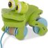 Melissa & Doug First Play Frolicking Frog Wooden Pull Toy