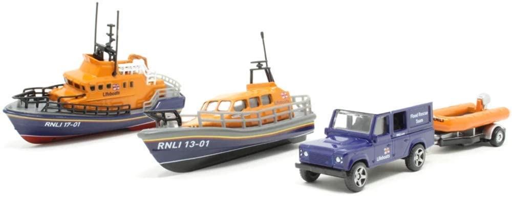 Corgi RNLI0001 RNLI Gift Set-Shannon Severn Lifeboat and Flood Rescue ...