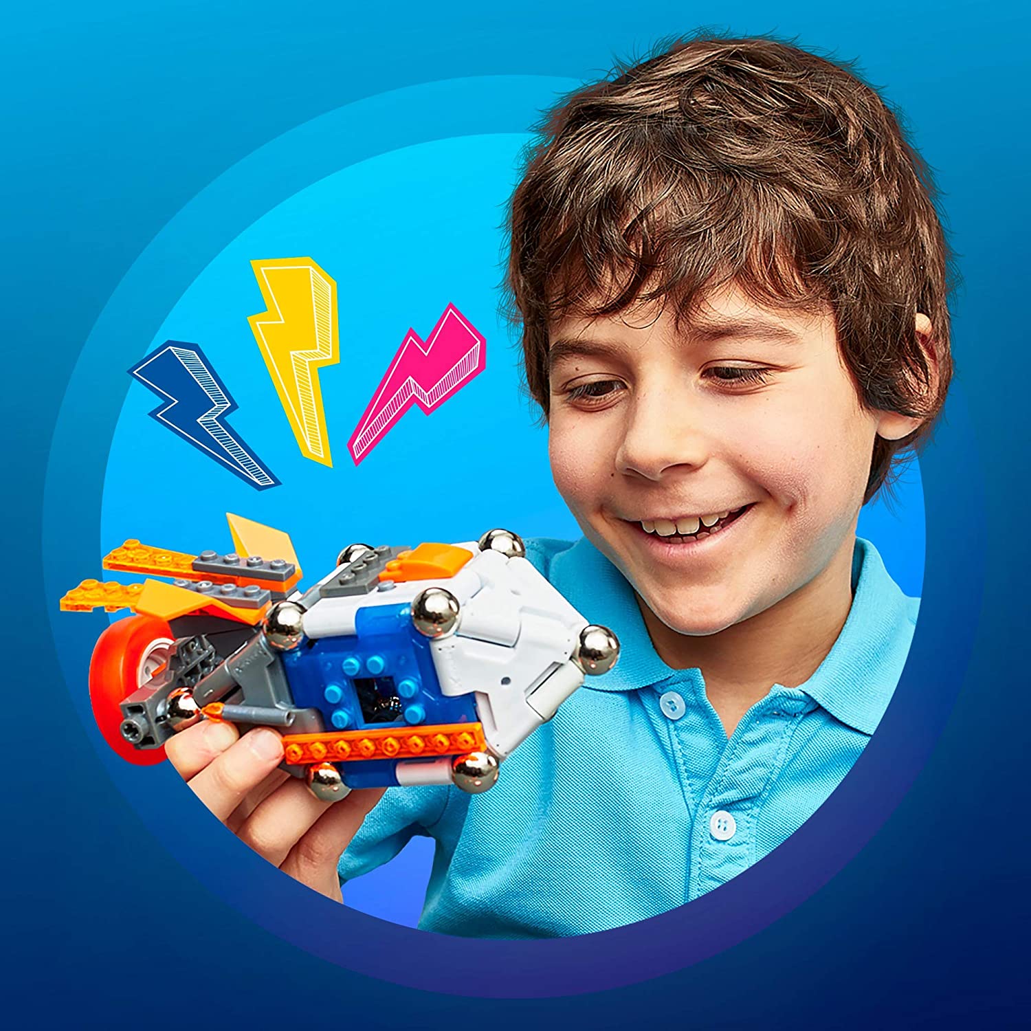 Mega Construx Magnext 4-in-1 Mag-Racers Construction Set with