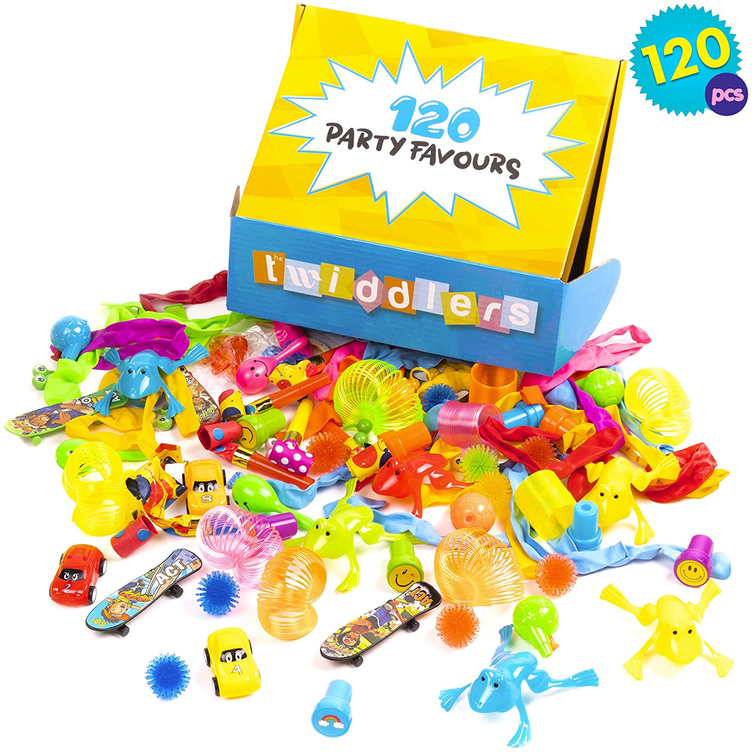 THE TWIDDLERS - 120 Party Bag Fillers for Kids, Huge Assortment of Toys for  Boys and Girls, Perfect for Birthday Pinata, Stocking Cracker Fillers