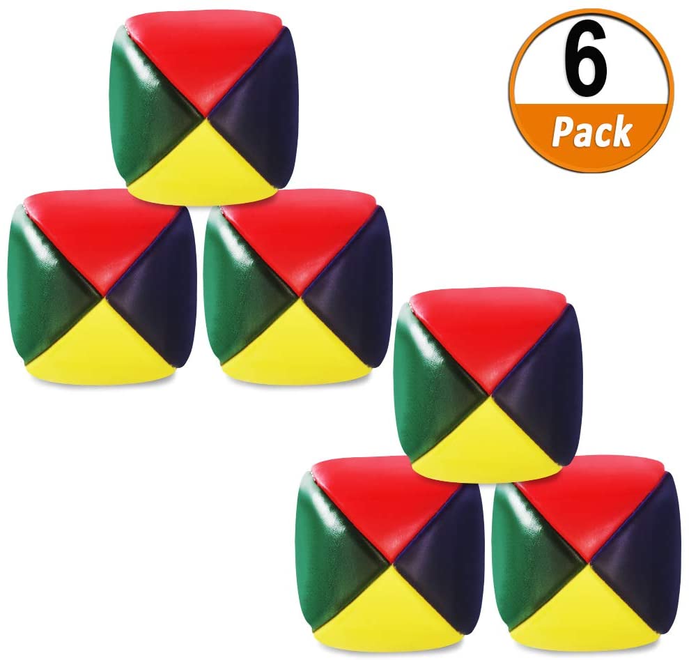 Heqishun 6 Pack Soft Juggling Balls for Beginners Juggle Balls Bulk Set
