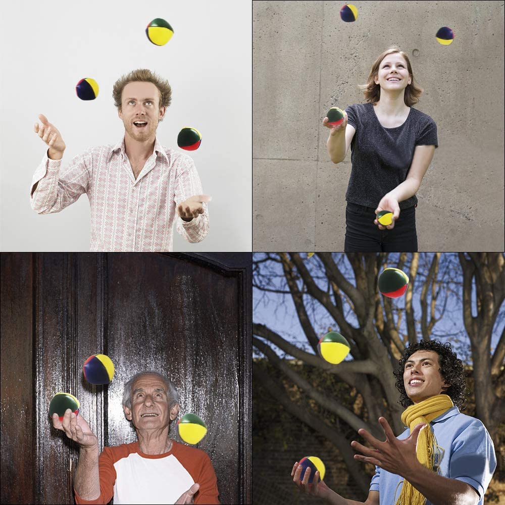 Heqishun 6 Pack Soft Juggling Balls for Beginners Juggle Balls Bulk Set