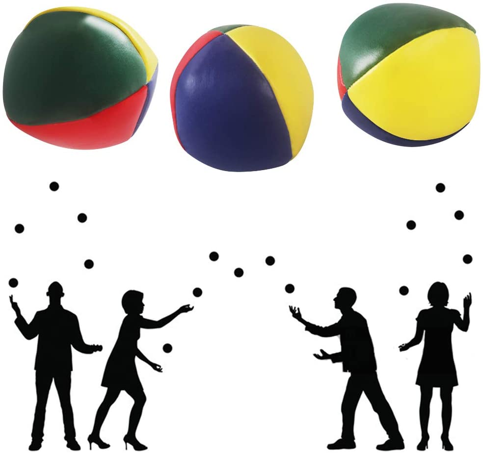 Heqishun 6 Pack Soft Juggling Balls for Beginners Juggle Balls Bulk Set