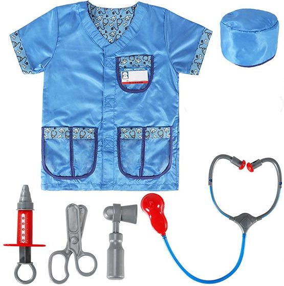 Tacobear Veterinarian Vet Costume Kids Role Play Dress Up Costume