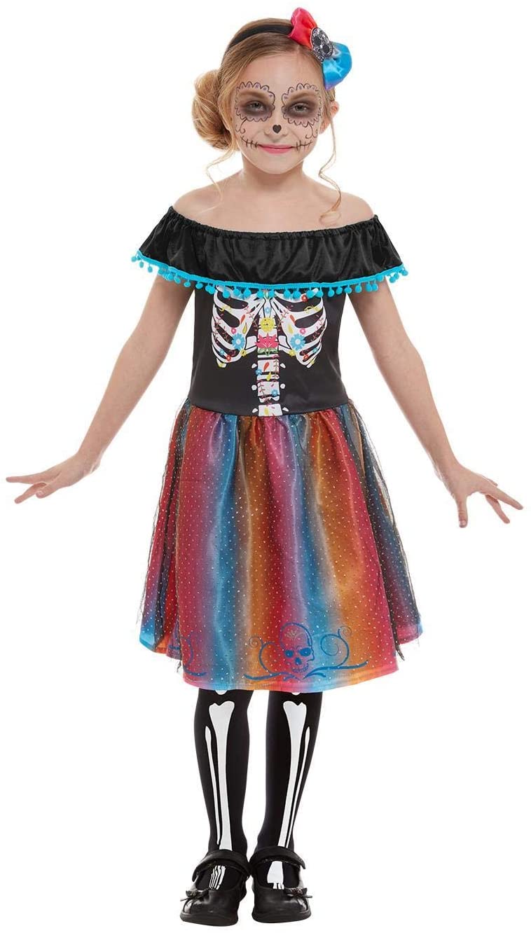 Chapeau Haut De Forme Day Of The Dead Smiffys - Accessoire Déguisement Adulte | Taille Unique