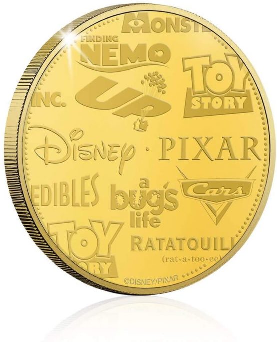 Disney Gifts Pixar Limited Edition Rare Collectable Gold Coin Medal