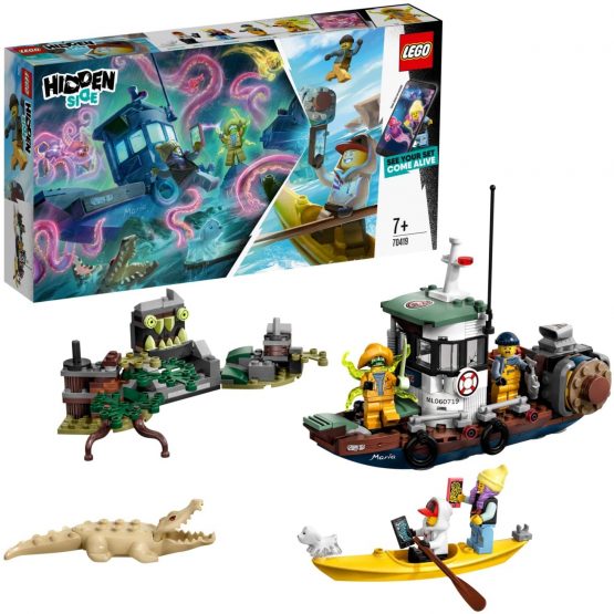 LEGO 70419 Hidden Side Wrecked Shrimp Boat Toy, AR Games ...