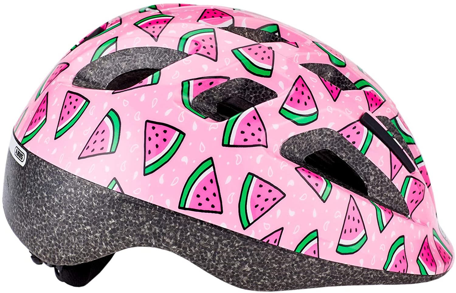 ABUS Smooty 2.0 Children's Helmet, Robust Bicycle Helmet For Toddlers In Passenger Seat, For Girls And Boys, Pink With Melon Pattern, M (49-55 Cm