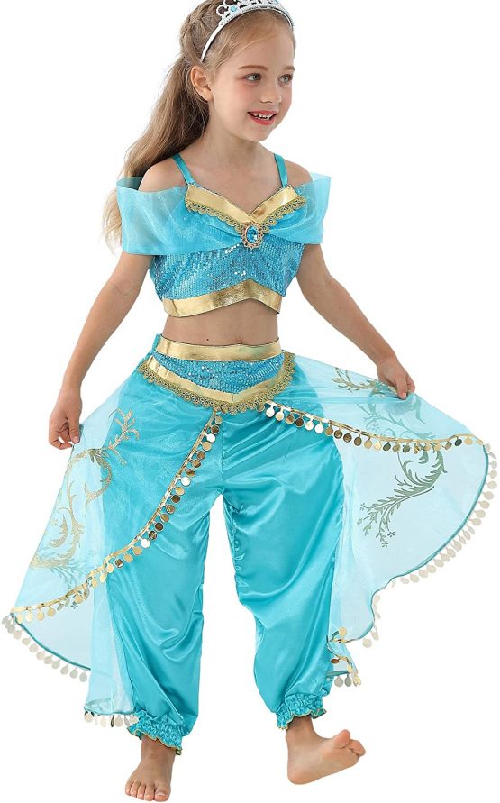 Lito Angels Girls' Cowgirl Costume Dress – Fancy Dress Up Outfit For Halloween & Parties (Size 7) - View #7