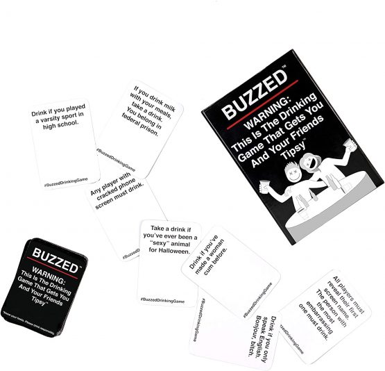 card drinking game buzzed