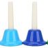 Hand Bells, Colorful 8 Note Metal Diatonic Hand Bell Set Music Brain Development Game Playing Musical Instruments Hand Bells for Children