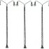 LQS41 3pcs Model Railway operating lights Lattice Mast lamp Track light HO Scale LED lights model building kit