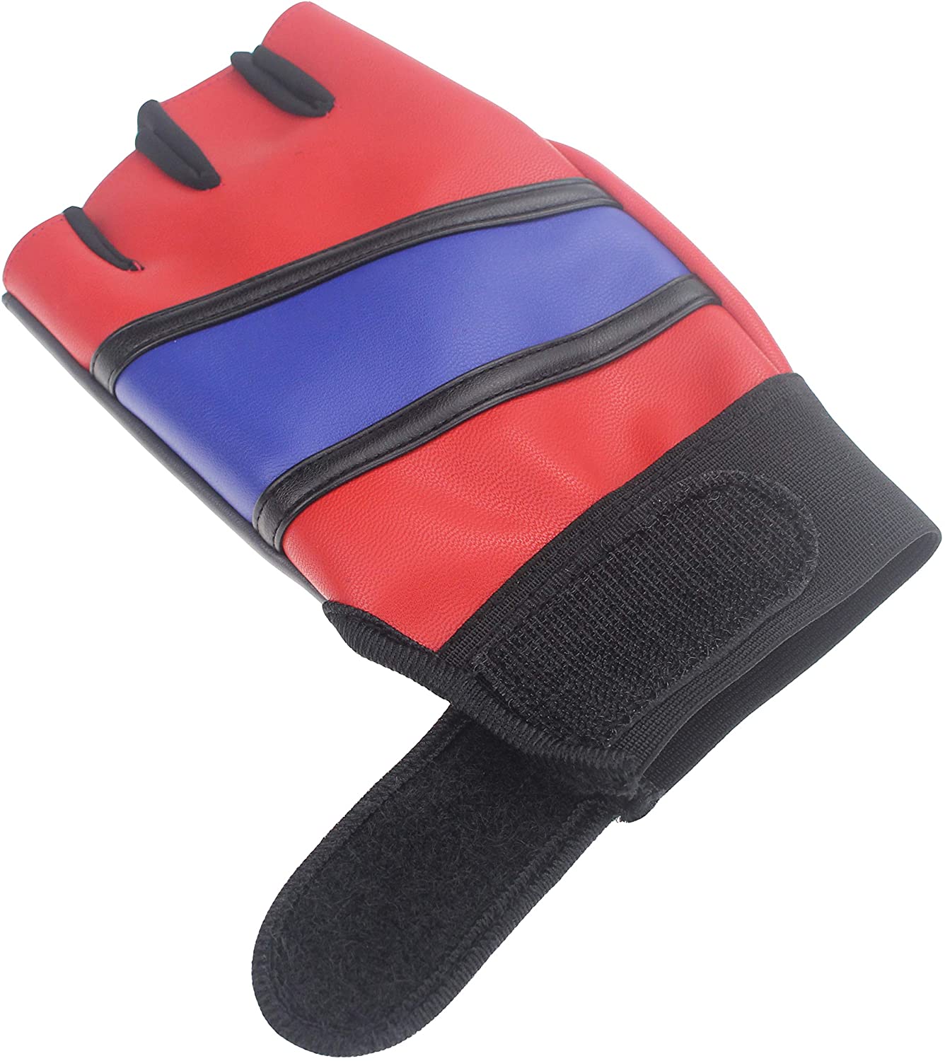 Udekit Adjustable Leather Gloves Costume For Women Girl Kid to Cosplay as Harley Quinn - Image 3