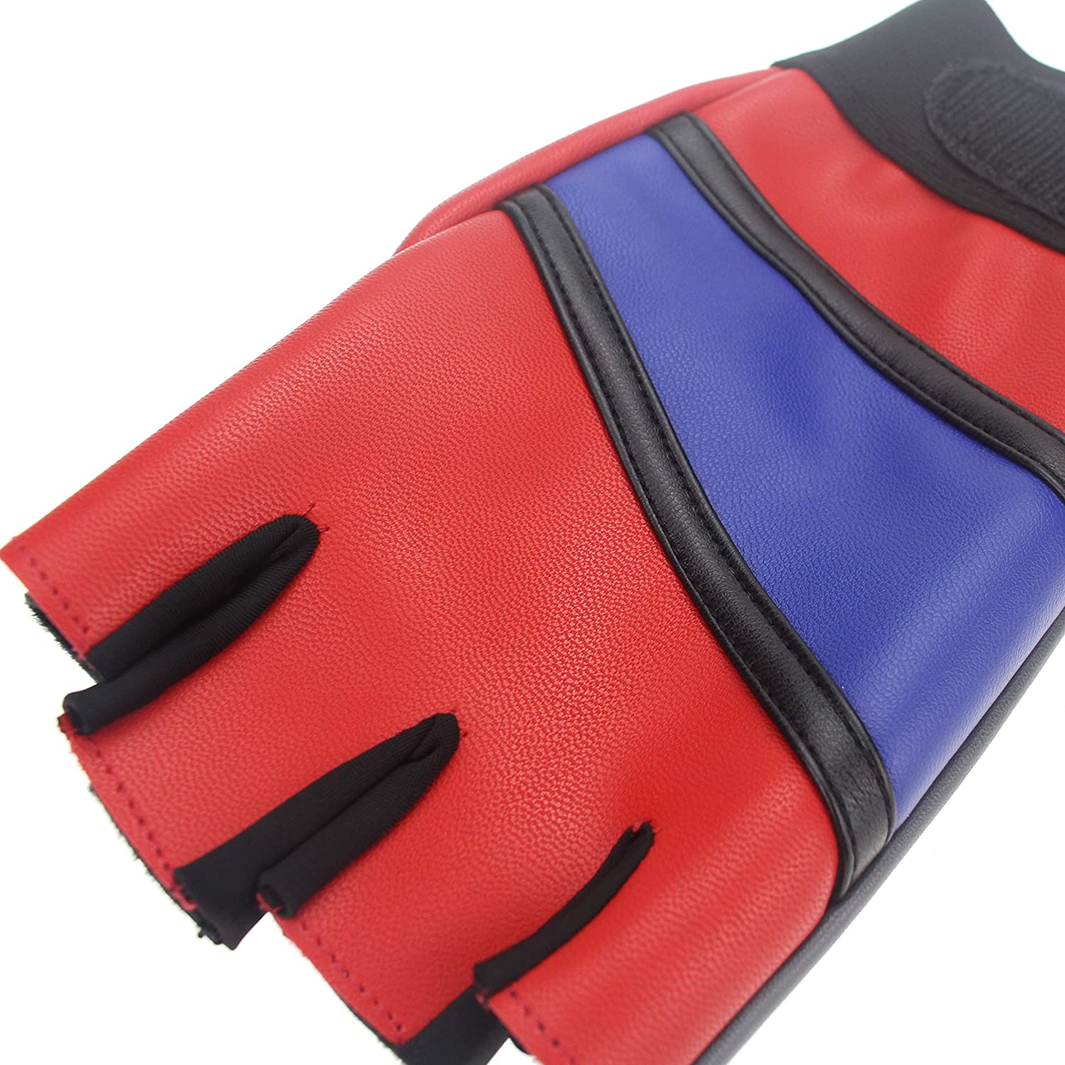 Udekit Adjustable Leather Gloves Costume For Women Girl Kid to Cosplay as Harley Quinn - Image 4