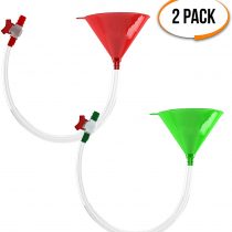 THE TWIDDLERS - 2 Bong Chugger Funnel with Leak Proof Stop Valve
