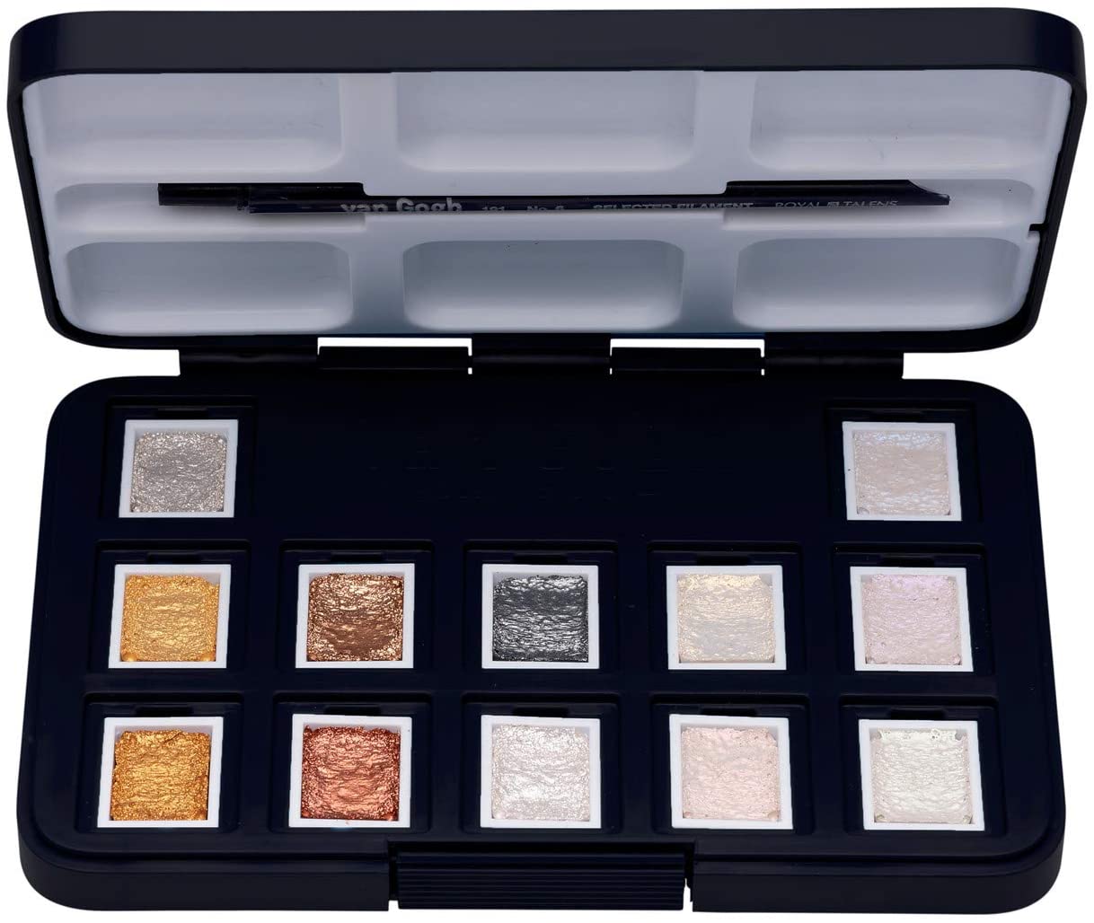 Talens Van Gogh Aquarell Pocket Box Metallic Edition Mit 12 half Bowls - Image 4