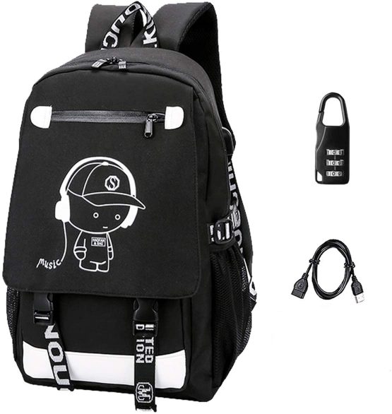 School bag, backpack, sports school bag, leisure backpack, luminous
