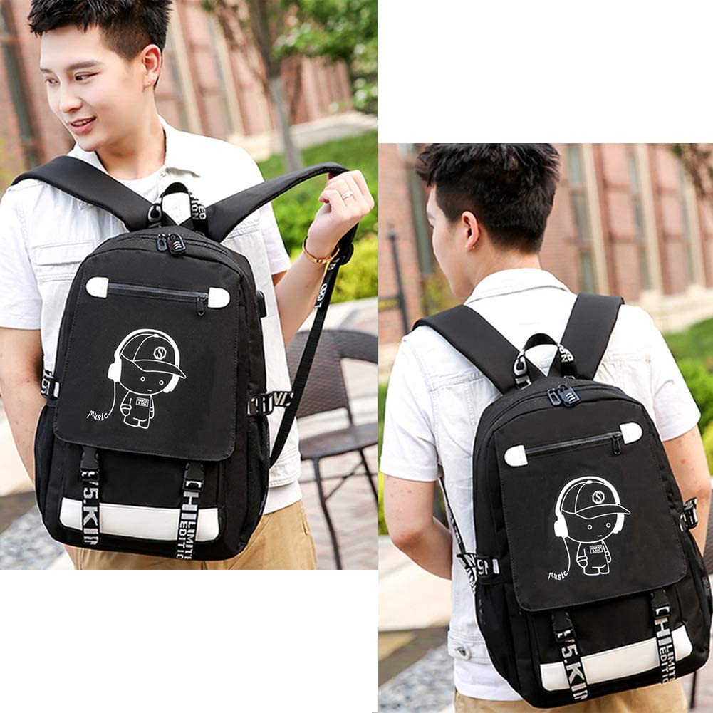School bag, backpack, sports school bag, leisure backpack, luminous ...