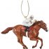 Breyer Model Horse Holiday Ornament - Justify w/ White Jockey