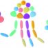 edx education Junior Rainbow Pebbles - Mini Jar - Clear - Sorting and Stacking Stones- Math Manipulative - For Ages 18M+