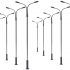 Evemodel LQS13 10pcs Model Railway Train Lamp Post Street Warm White Lights HO OO TT Scale LEDs NEW