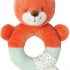 Nattou Fox-Oscar Plush Rattle, 9 x 7 x 14 cm, Fannie and Oscar Collection, Orange