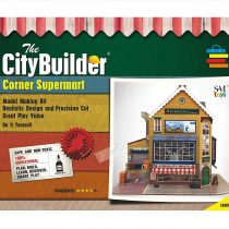 The CityBuilder O gauge 7mm 1:43 scale Model Railway Building CORNER SUPERMART Kit &hellip;