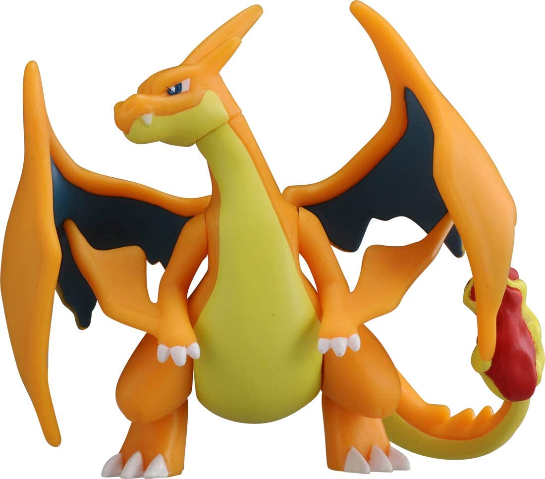 Takara Tomy Pocket Monster Monster Collection EX ESP_09 Mega Charizard Y / Mega Lizardon Y Figure - Image 2