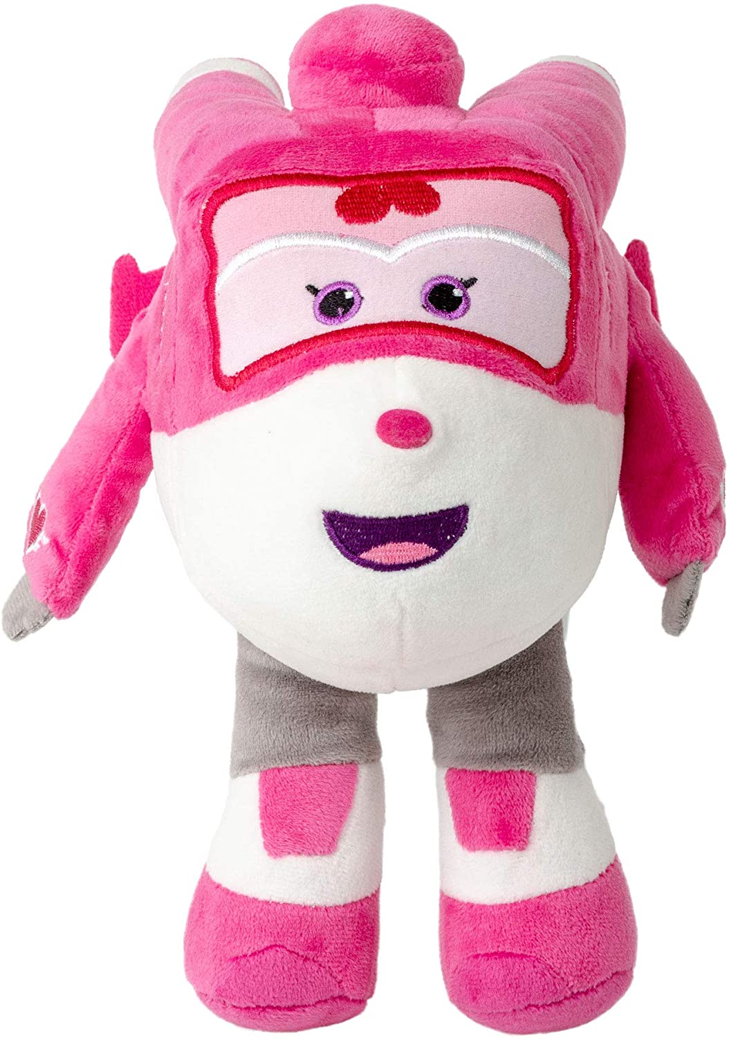 Super Wings 26 cm Airplane Plush Figures Stuffed for Collecting, and Cuddling, Jett, Jerome, Dizzy or Donnie for Girls and Boys (Dizzy, pink) – TopToy