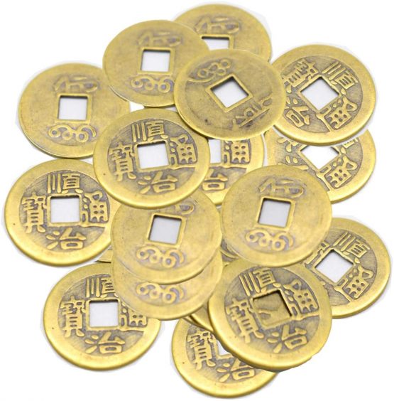 fengshuisale 100pcs Feng Shui 1 Inch Chinese Fortune Coins Feng Shui Coins W3721 