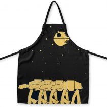 Star Wars OFFICIAL Kitchen Apron | Cooking Apron with Death Star & AT-AT Walkers