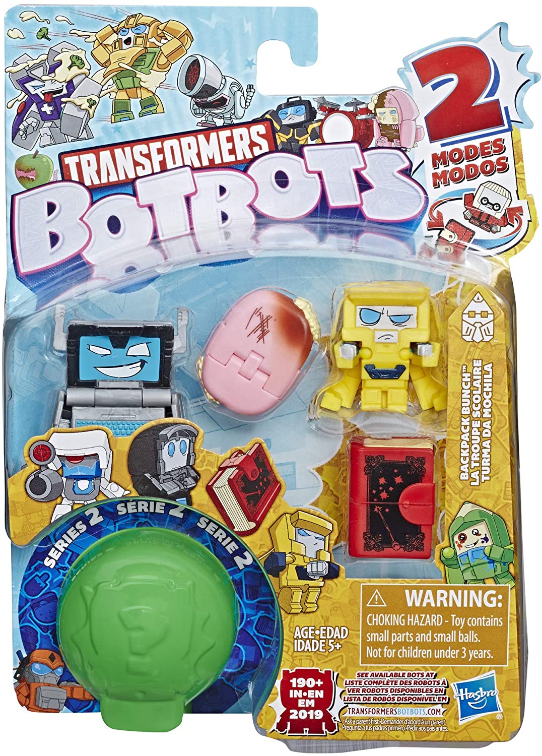 Transformers Toys Botbots Series 2 Backpack Bunch 5 Pack – Mystery 2-in ...