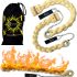 Flames N Games Plaited Snake Fire Poi 'Python' set + Travel Bag (Python)