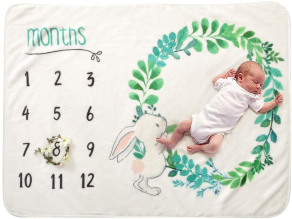 COUXILY Milestone Blanket for Newborn Baby Monthly Milestone