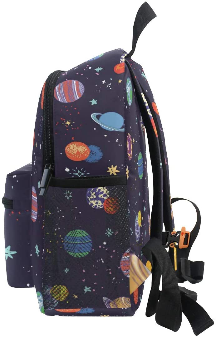 Kids Backpack, Space Planets Printed Personalised Lightweight Preschool Bag for Girls Boys - Image 4