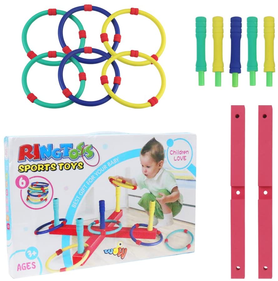 Quoits Outdoor Set Hoopla Garden Games Outdoor Toys Throwing Ring Toss ...