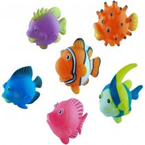 Assorted Squirting Fish - Cute Floating Cartoon Soft - Squirting Marine Animal Models- Baby Bath Play Bathtub Toys