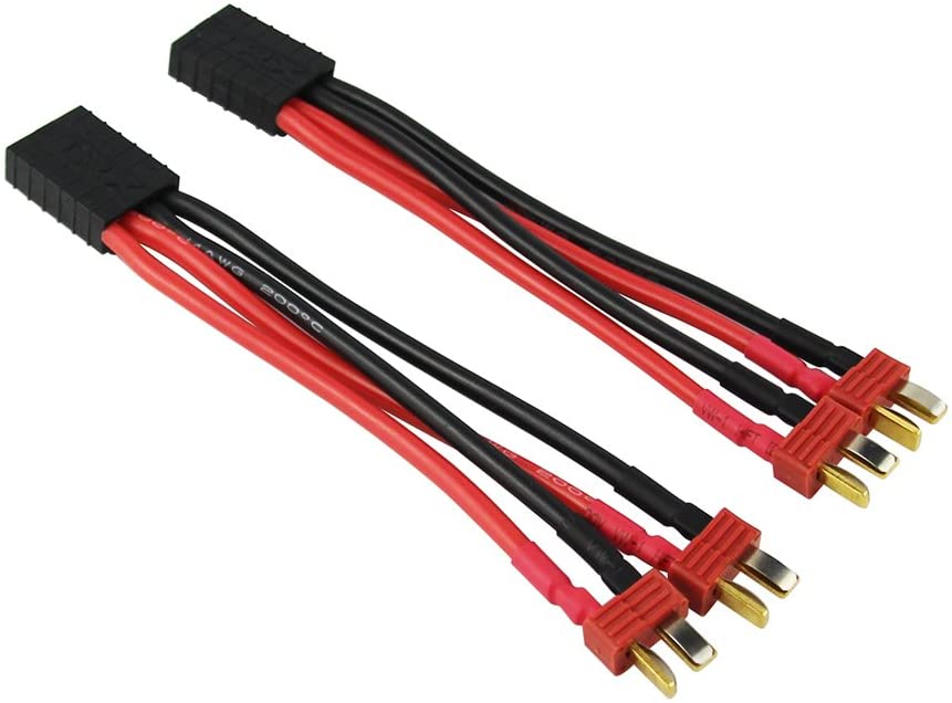2-Male Deans to 1-Female Traxxas TRX Parallel Connector Adapter Slash 2 QTY-