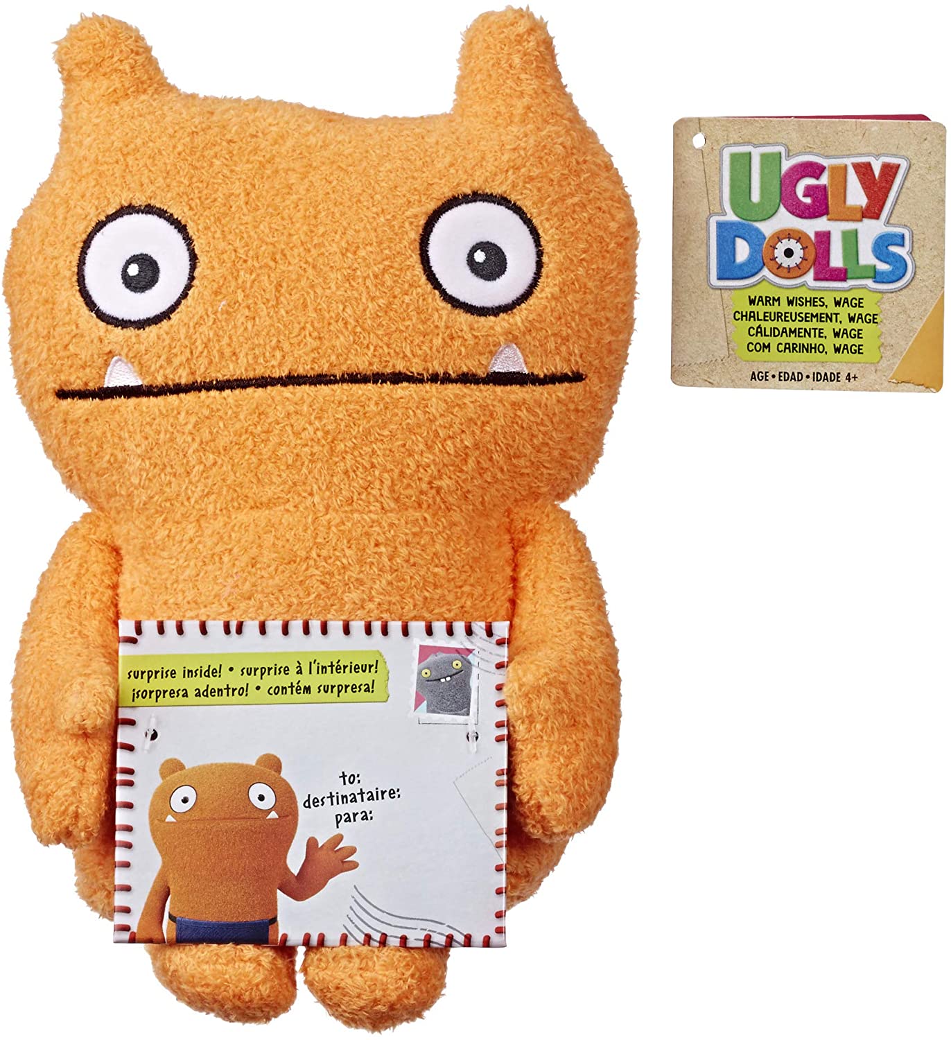 Uglydolls Warm Wishes Wage Stuffed Plush Toy, 10" Tall - Image 2
