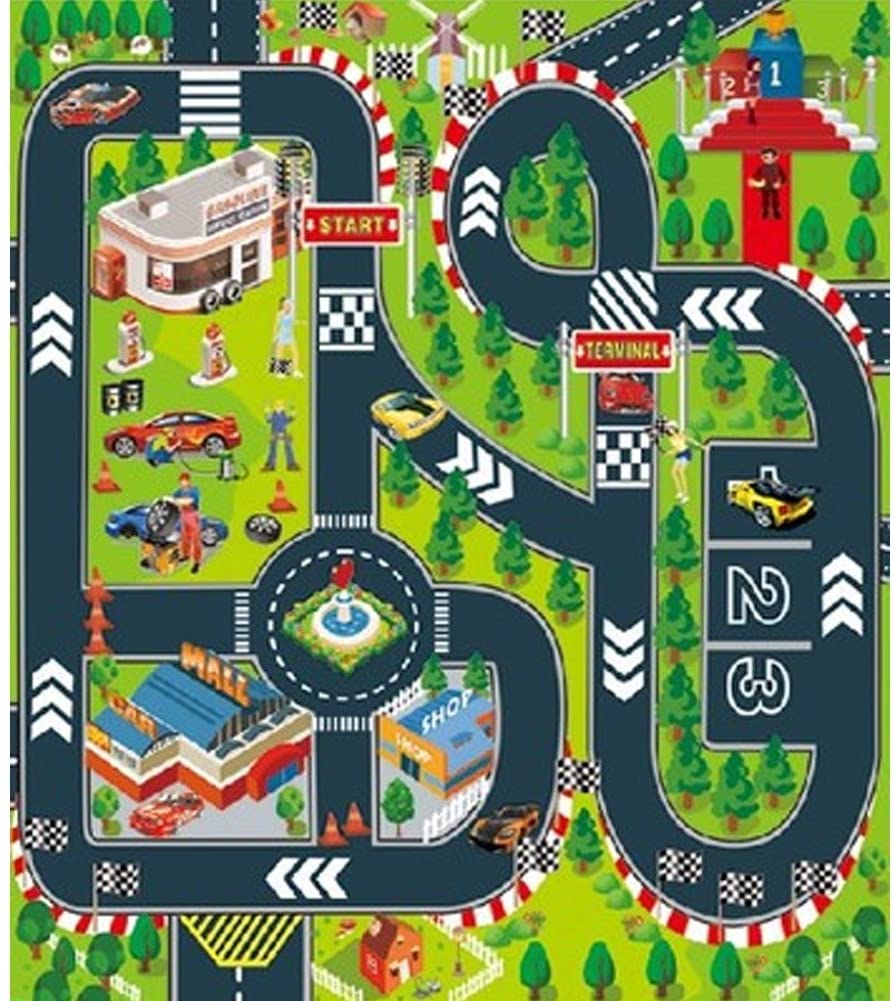 playmat roads cars