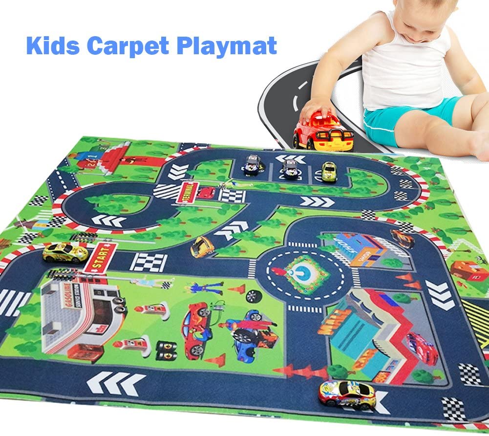 Road Playmat ,Carpet Playmat, Thin Great for Educational Road Traffic