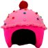 COOLCASC multisport helmet cover LED STRAWBERRY CUP CAKE