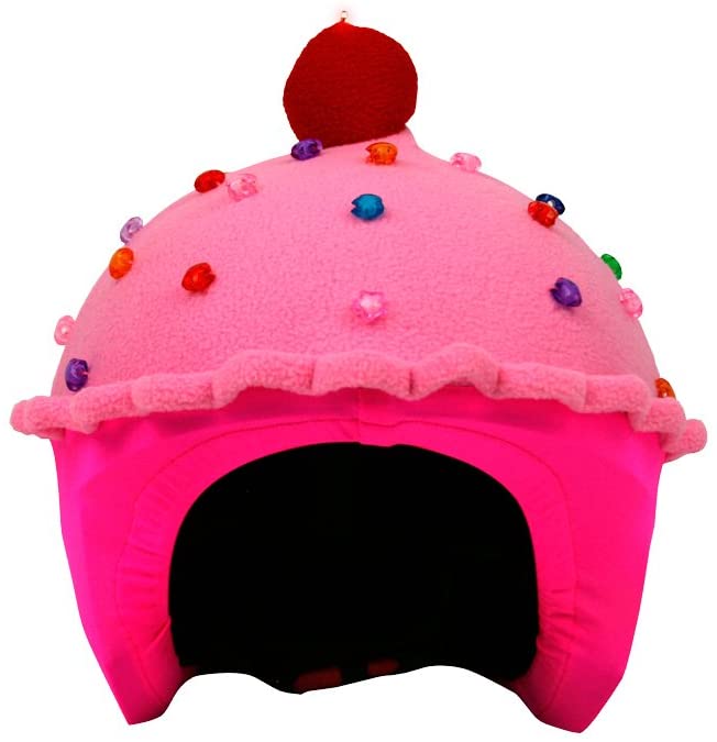 COOLCASC multisport helmet cover LED STRAWBERRY CUP CAKE
