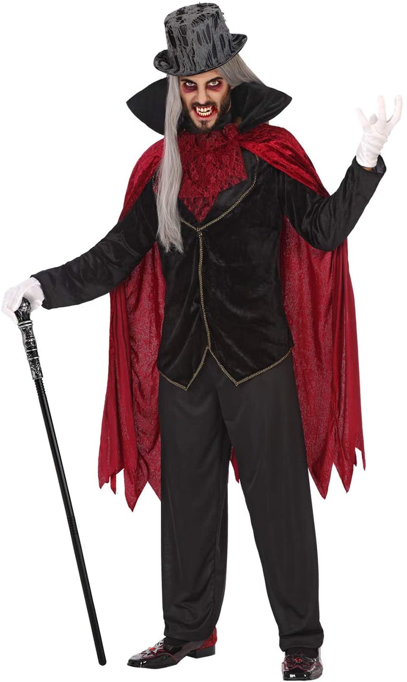 Atosa 53945 Costume Vampire Man M-L Bordeaux-Halloween, Men – TopToy