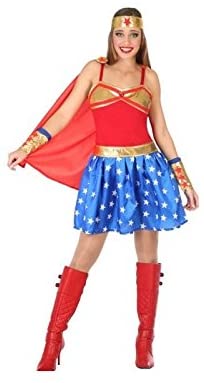 Costume Da Fata Atosa 39339 Per Donna, Con Ali, Verde E Rosso, Taglie XS E S, Outfit Carnevale